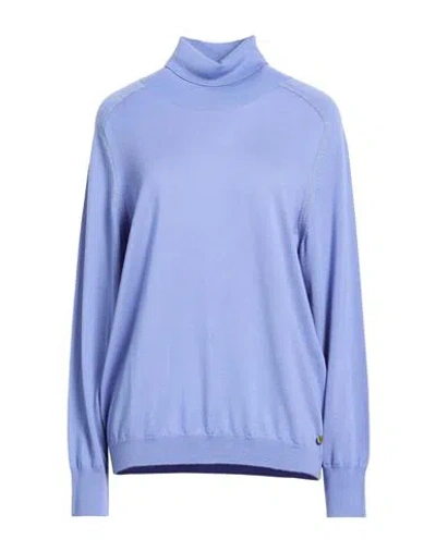 Xandres Woman Turtleneck Light Blue Size Xl Merino Wool