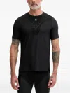 X-bionic Corefusion Run Logo-print Panelled T-shirt In Black