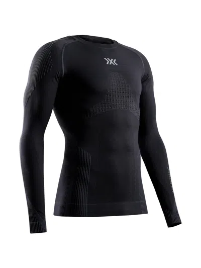 X-bionic Invent Shirt Logo-print Panelled T-shirt In Black