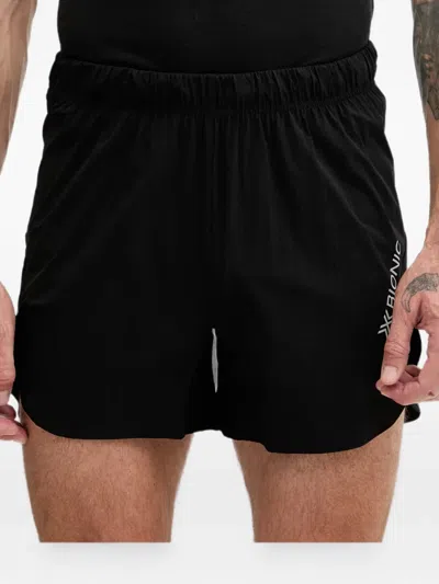 X-bionic Logo-print Elasticated-waist Shorts In Black