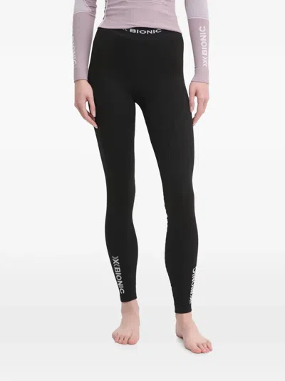 X-bionic Logo-print Panelled Ski Pants In Black