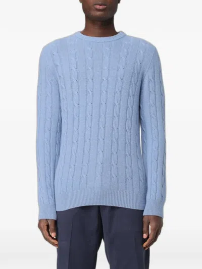Xc Cable-knit Crew-neck Sweater In Animal Print