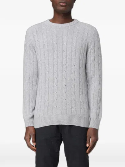 Xc Cable-knit Crew-neck Sweater In Multi