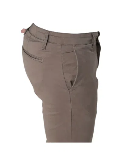 Xc Cotton Chino Trousers In Brown