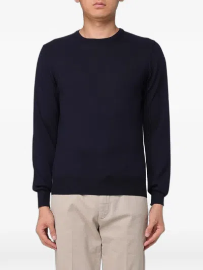 Xc Crew-neck Merino Sweater In Blue