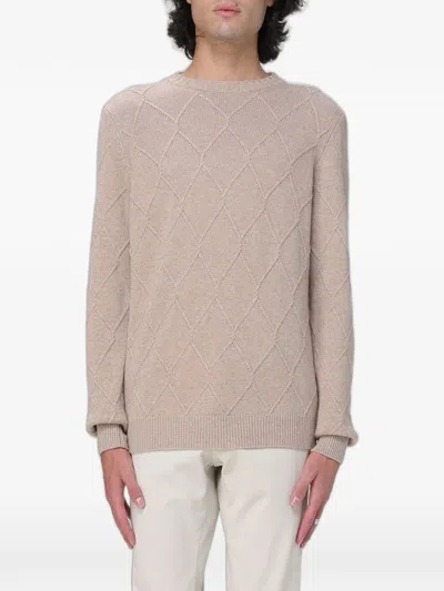 Xc Diamond-knit Sweater In Neutral