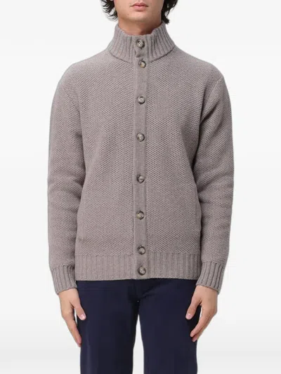 Xc High-neck Cardigan In Gray
