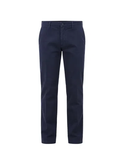Xc Pressed-crease Trousers In Blue
