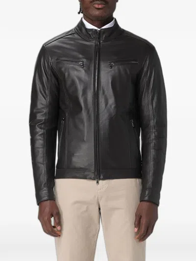Xc Rush Oxford Leather Jacket In Animal Print