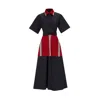 Xclamations Uk Women's Black Oriki Midi Dress In Black