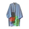Xclamations Uk Women's Blue / White Shero Tunic - Blue And White Stripes In Blue/white