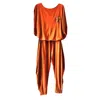 Xclamations Uk Yellow / Orange Labu Jersey  Co-ord Set - Orange In Yellow/orange