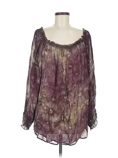 Pre-owned Xcvi 3/4 Sleeve Blouse In Purple