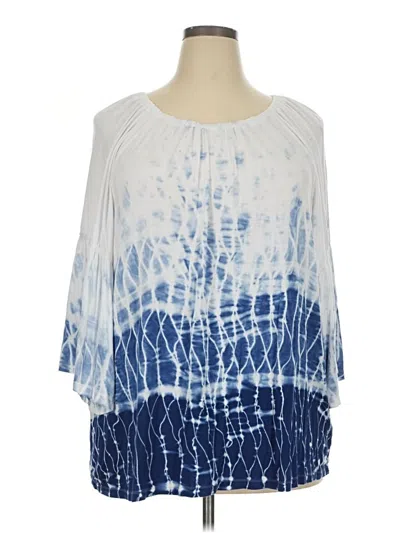 Pre-owned Xcvi 3/4 Sleeve Blouse In White