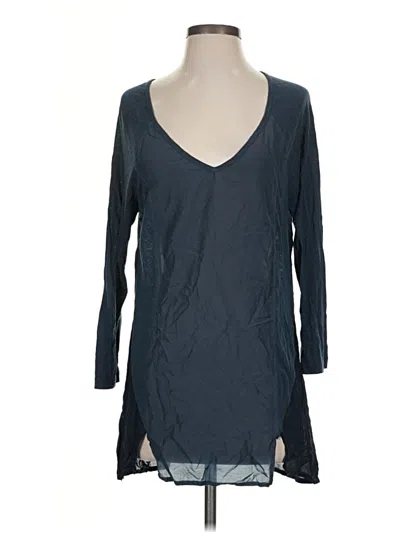 Pre-owned Xcvi 3/4 Sleeve T-shirt In Blue
