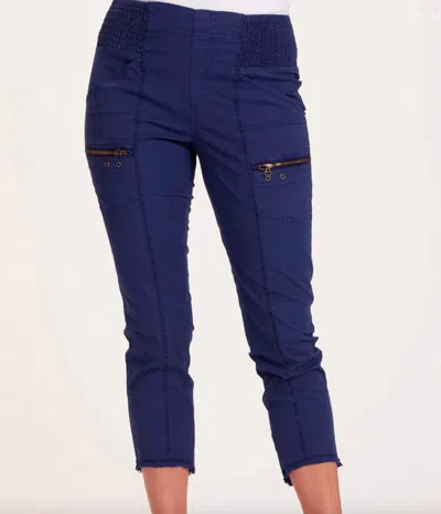 Xcvi Acker Slim Pant In Hague Blue Pigment In Multi