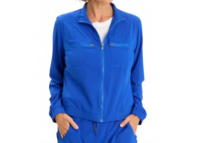 Xcvi Active Quinn Bomber Jacket In Blue