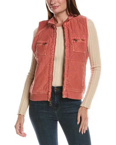 Xcvi Aeric Quilted Vest In Brown