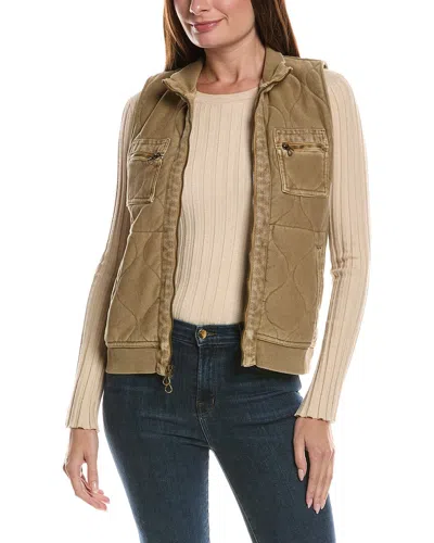 Xcvi Aeric Quilted Vest In Green