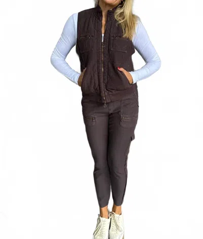 Xcvi Aeric Quilted Vest In Bistro Pigment In Multi