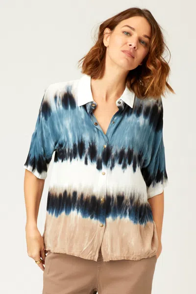 Xcvi Amos Blouse In Blue