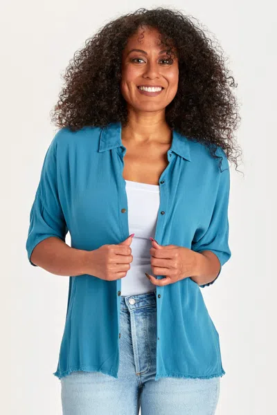 Xcvi Amos Blouse In Blue