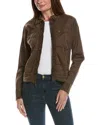 Xcvi Ari Bomber Jacket In Brown