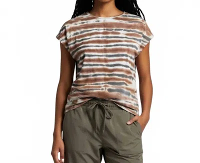 Xcvi Arwen Top In Brown, Grey, And Cream In Multi