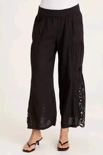Xcvi Astro Crochet Pant In Black