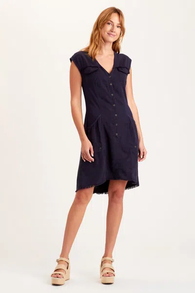 Xcvi Austen Shirt Dress In Blue