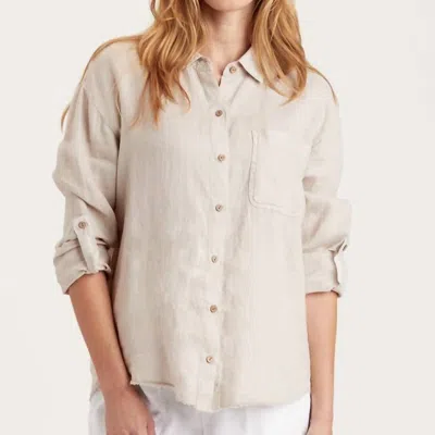 Xcvi Babin Star Button-up In Beige