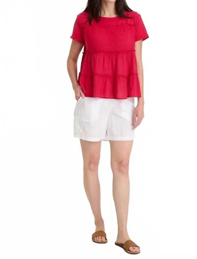 Xcvi Balinda Top In San Marzano Pigment In Red