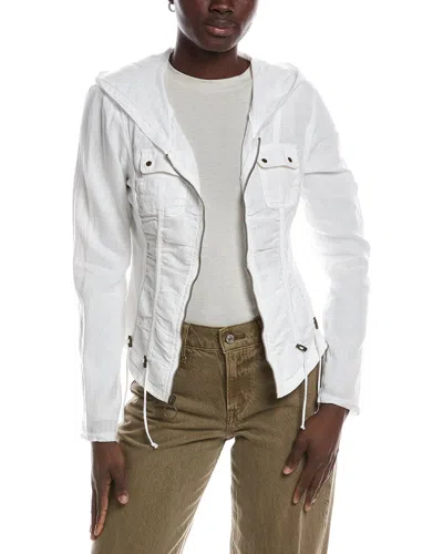 Xcvi Balvino Linen-blend Jacket In White