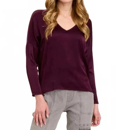 Xcvi Bauer V-neck Top In Mesmeric In Purple