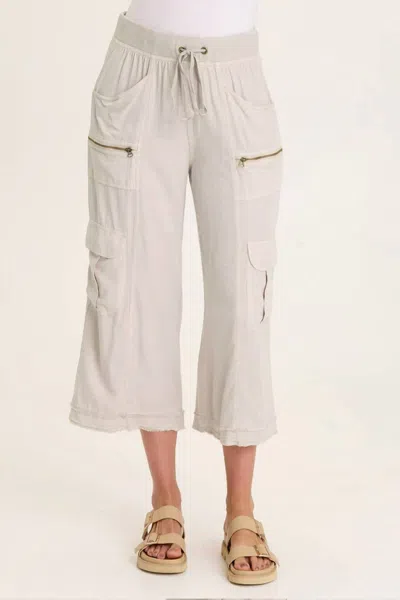 Xcvi Bavo Cargo Gaucho Pants In Beige In Neutral
