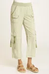 Xcvi Women's Bazel Crop Pants In Limescent In Green