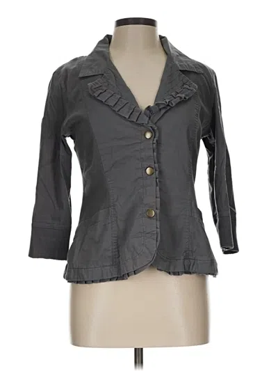 Pre-owned Xcvi Blazer Jacket In Gray
