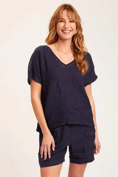 Xcvi Bonifay Top In Blue