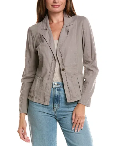 Xcvi Brax Linen-blend Jacket In Brown