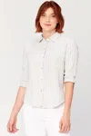 Xcvi Brigit Button-up In Grey