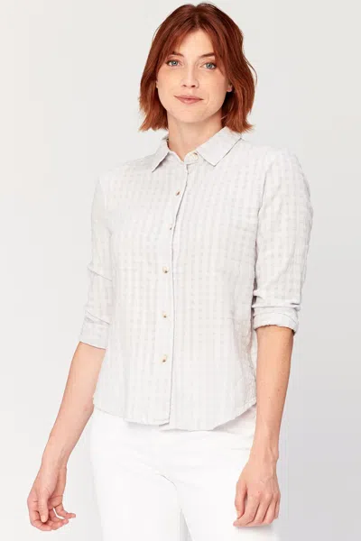 Xcvi Brigit Button-up In Grey