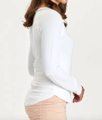 Xcvi Bryant V Neck Top In White