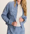 Xcvi Burris Bomber Jacket In Pacific In Multi