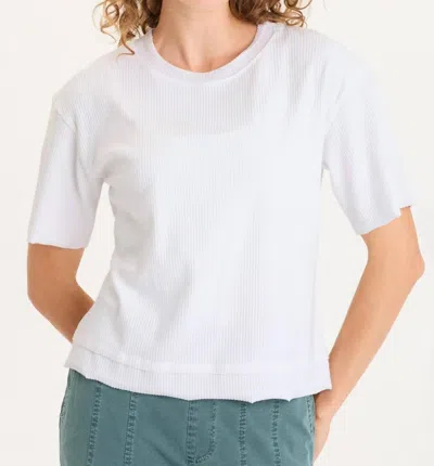 Xcvi Cairns Short Sleeve Top In White