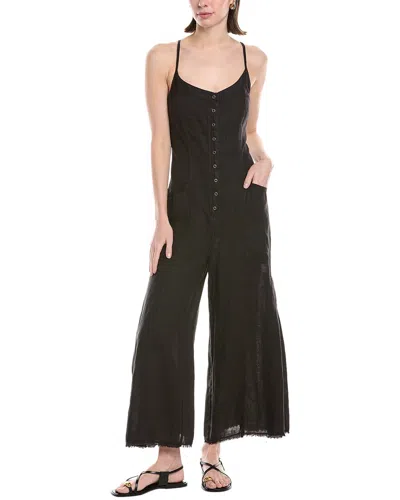 Xcvi Calistina Linen Jumpsuit In Black
