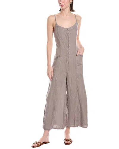 Xcvi Calistina Linen Jumpsuit In Green