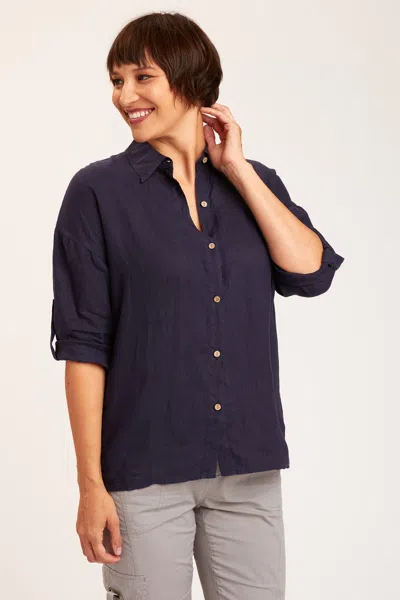 Xcvi Carrie Button-up In Blue