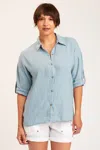 Xcvi Carrie Button-up In Blue