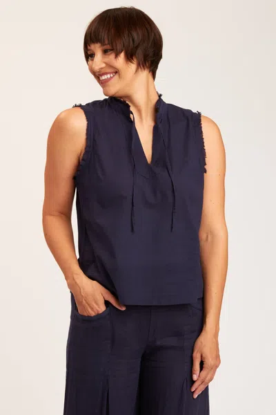 Xcvi Caywood Tank In Blue