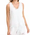 Xcvi Chariss Crochet Tank In White In White